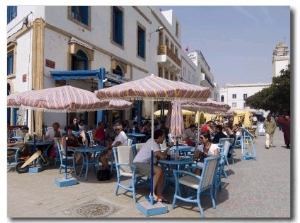 Cafe in Square, Essaouira, Morocco, North Africa, Africa