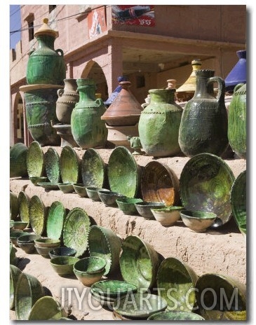 Pottery for Sale, Amazrou, Draa Valley, Morocco