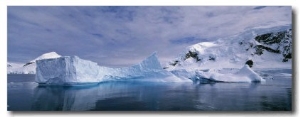 Iceberg Floating on the Water, Paradise Bay, Antarctica