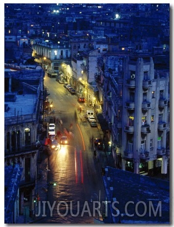 Chinatown at Night, Havana, Cuba