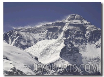 Mount Everest with Plumes, Tibet