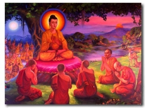 Mural in the Shwedagon Depicting Buddha