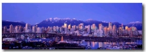 Twilight, Vancouver Skyline, British Columbia, Canada
