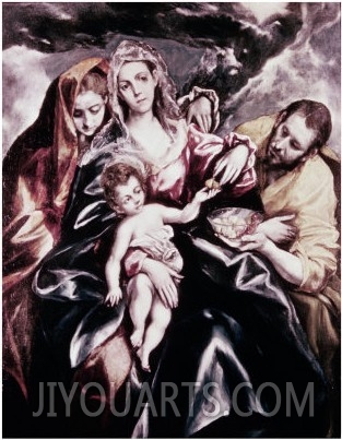 The Holy Family with Mary