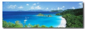 Ocean, Beach, Water, Trunk Bay, St. John, Virgin Islands, West Indies
