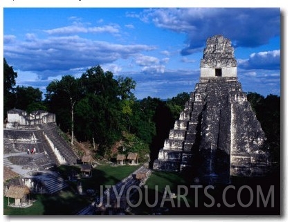 Temple of the Grand Jaguar on the Great Plaza, Tikal, Guatemala