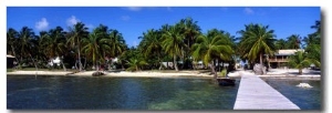 View of Beachfront from Pier, Caye Caulker, Belize