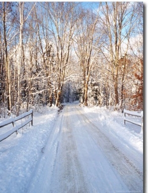 Winter Road in New England