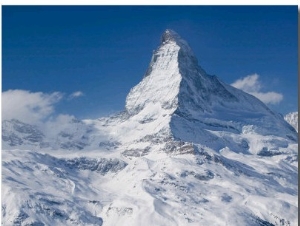 Winter View of The Matterhorn, Blauherd, Zermatt, Valais, Wallis, Switzerland