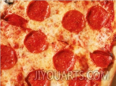 Close up of Pepperoni Pizza
