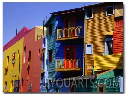 Buildings in La Boca District, Buenos Aires, Argentina
