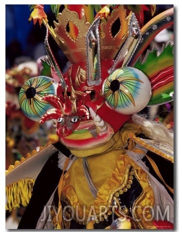 Devil Mask, the Devil Dance (La Diablada), Carnival, Oruro, Bolivia, South America
