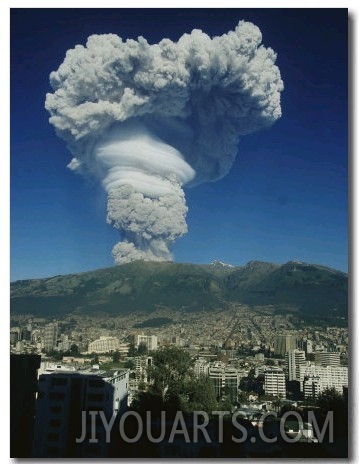 The Eruption of Guagua Pichincha on October 7, 1999, the Volcano Rises 15,728 Feet