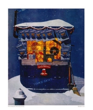 Newsstand in the Snow