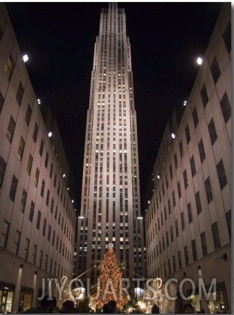 Rockefeller Center and the Famous Christmas Tree,Rink and Decoration, New York City