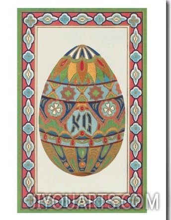 Decorative Art Egg Motif