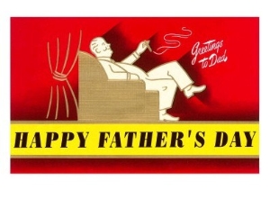 Greetings to Dad, Deco Dad in Chair
