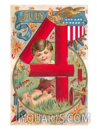 4th of July, Boy with Firecrackers