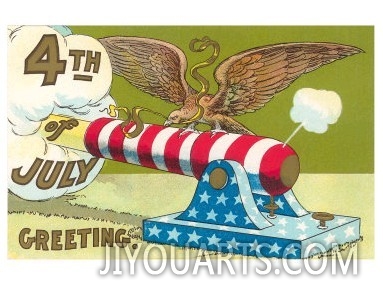 4th of July, Eagle on Cannon