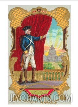 4th of July, George Washington Looking at Capitol
