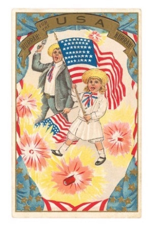 Children with Flag and Pistol, Hurrah