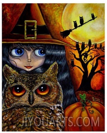 Halloween Owl Witch