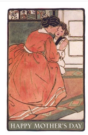 Art Nouveau Mother with Child