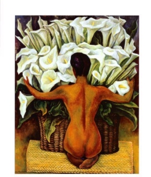 Nude with Calla Lilies