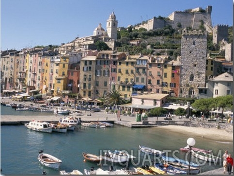 Portovenere Harbour, Unesco World Heritage Site, Liguria, Italy, Mediterranean