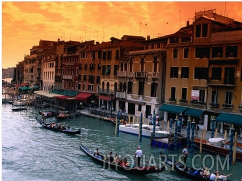 Grand Canal and Riva Del Vin, Venice, Veneto, Italy
