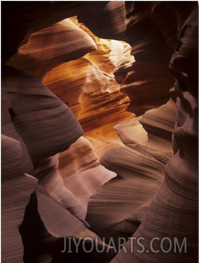 Interior of Lower Antelope Canyon, a Slot Canyon Near Page, Arizona, USA