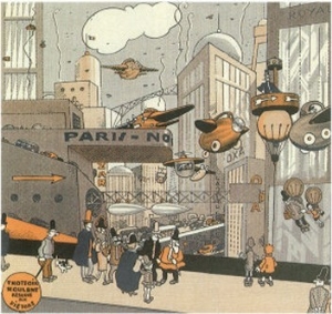 Sci Fi   Futuristic City Scene, 1935