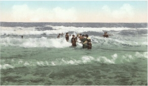 Surf Bathing at High Tide, Ventura