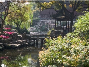 Landscape of Traditional Chinese Garden, Shanghai, China