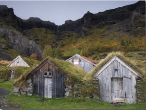 Farm Buildings at Nupsstadur, under Lomagnupur Cliffs, Dating from the 18 and 19th Centuries