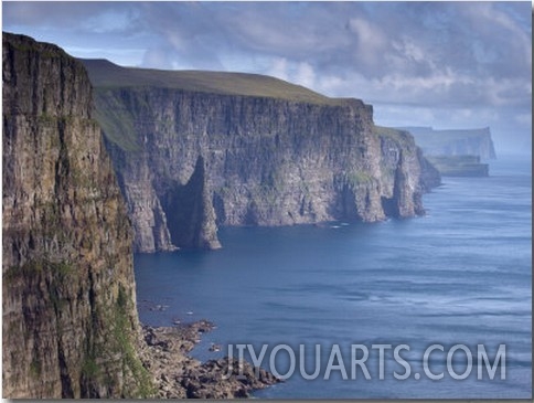 High Cliffs Between 200 and 300M High, on West Coast of Sandoy
