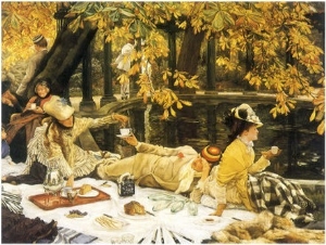 Picnic Lunch by Pool, 1876