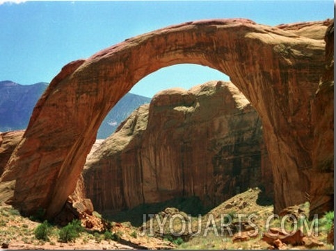 Rainbow Bridge National Monument is a Star Attraction at Lake Powell on the Utah Side