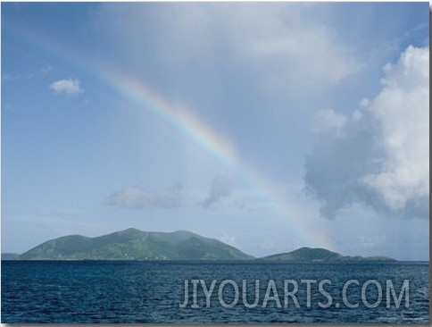 Rainbow over the British Virgin Islands