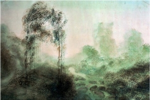 Landscape in the Fog
