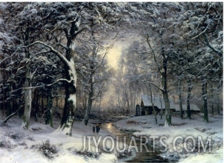 Wooded Winter Landscape, c.1899