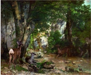 Deer Reserve at Plaisir Fontaine, 1866