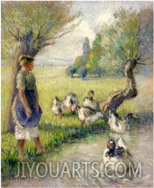 The Goose Girl (The Duck Pond), circa 1890