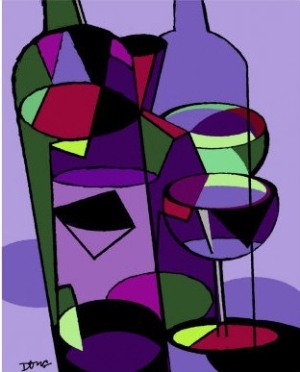Cubic Wine Bottle