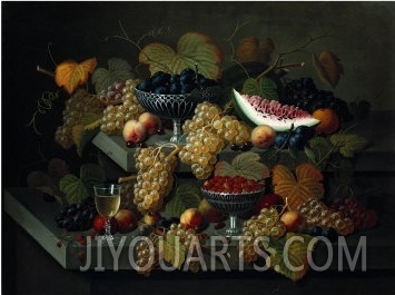 Still Life of Fruit, Circa 1854