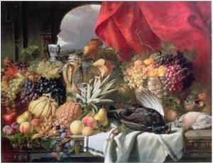 Still Life of Game Birds and Numerous Fruits