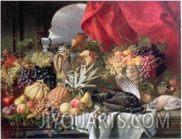 Still Life of Game Birds and Numerous Fruits