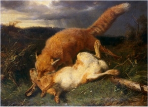 Fox and Hare, 1866