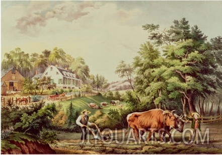 American Farm Scenes, Pub. by Currier and Ives, New York