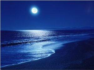 Full Moon Over the Sea